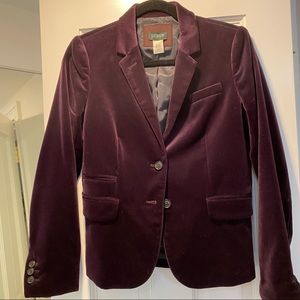 JCrew Velvet Blazer